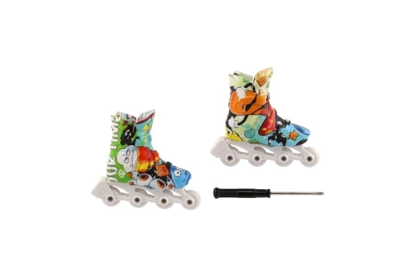 Finger-Skateboard Set mit Schraubendreher, 6 cm, verschiedene Farben