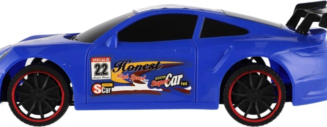 Sportliches Plastikauto mit Schwungrad 30 cm