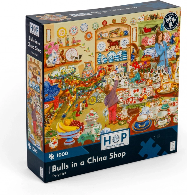 Puzzle Stiere im Porzellanladen 1000 Teile