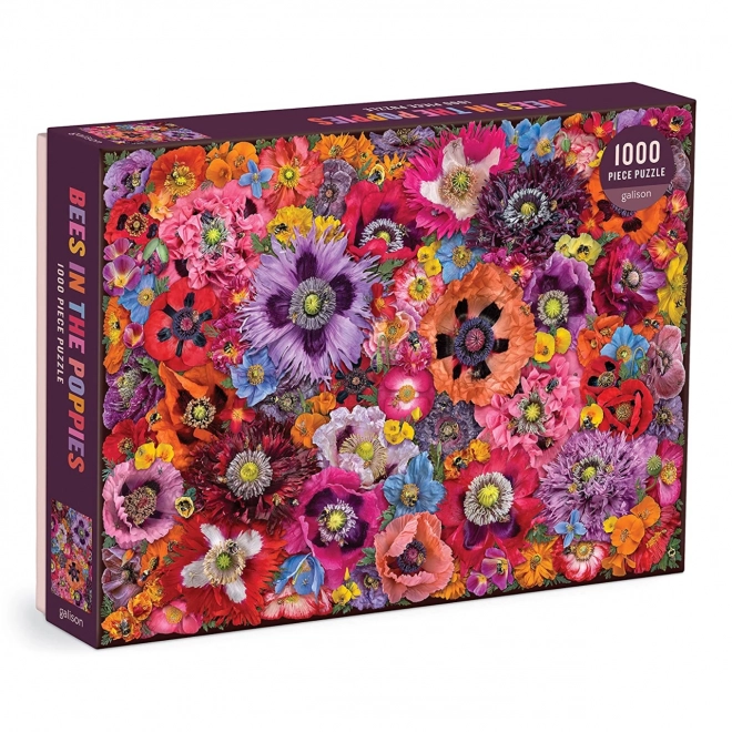 Bienen zwischen Mohnblumen Puzzle 1000 Teile