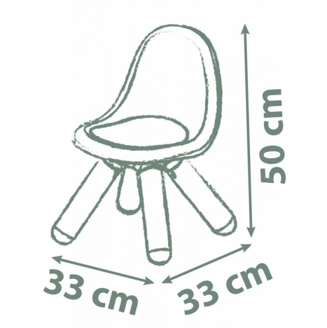 Grüner Kinderstuhl