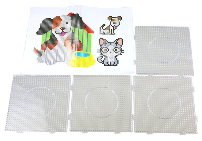 Verbindbare quadratische Steckplatten für kleine und große Mosaike