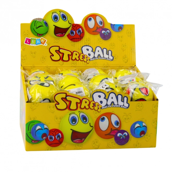 Antistressball mit Emoticon 6 cm