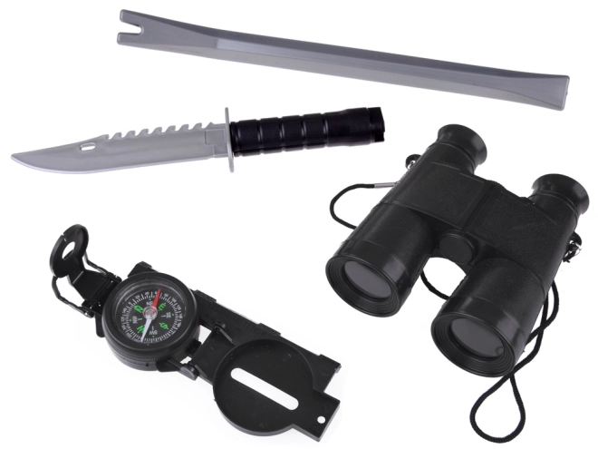 Polizei-Set für Polizistenspielfigur Waffe Handschellen ZA4826