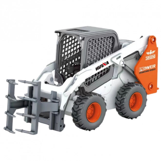 Weißer Metalllader mit Greifer 1:50