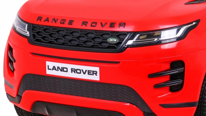 Elektrisches Auto Range Rover Evoque rot