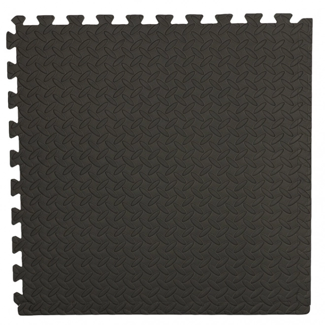 Puzzel Schaumstoffmatte Schwarz 60 x 60 cm 4 Teile