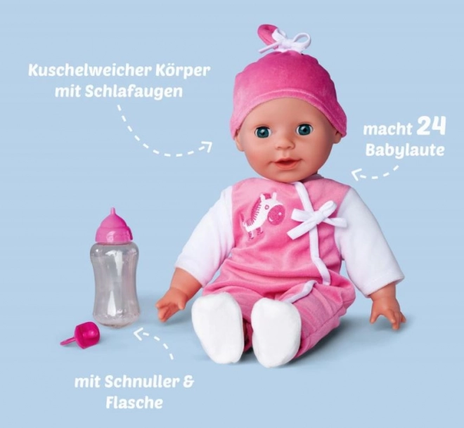 Babypuppe Laura mit Geräuschen 38 cm