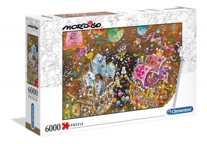 Clementoni Puzzle Mordillo: Kuss 6000 Teile