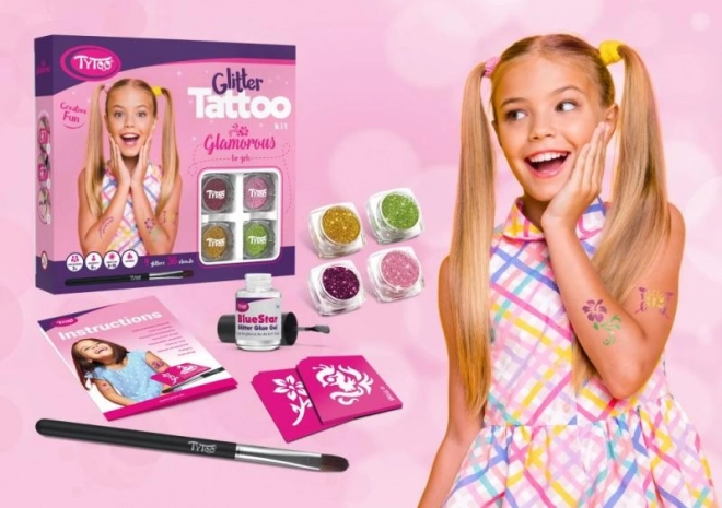 TyToo Glamouröse Glitzer-Tattoo Set