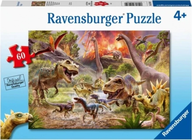 Ravensburger Puzzle Dinosaurier auf der Flucht - 60 Teile