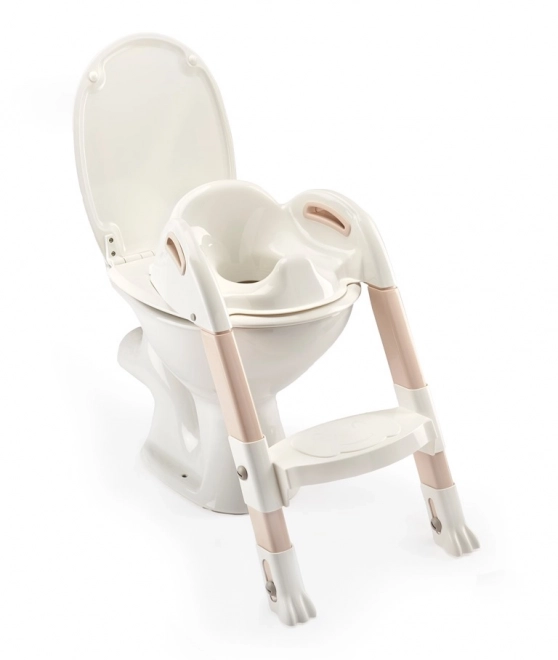 Kiddyloo Kinder-Toilettensitz mit Treppe, Off White