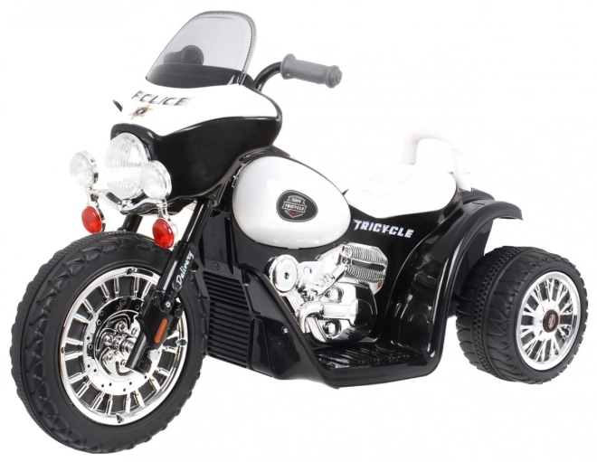 Kinder Elektrischer Chopper Motorrad Schwarz mit LED Lichtern und Geräuschen – Schwarz