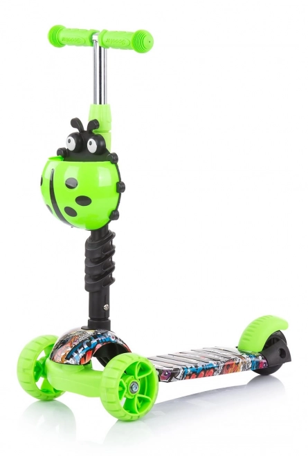 Chipolino Kinderroller Kiddy Evo 3-in-1 Ocean – Grünes Graffiti