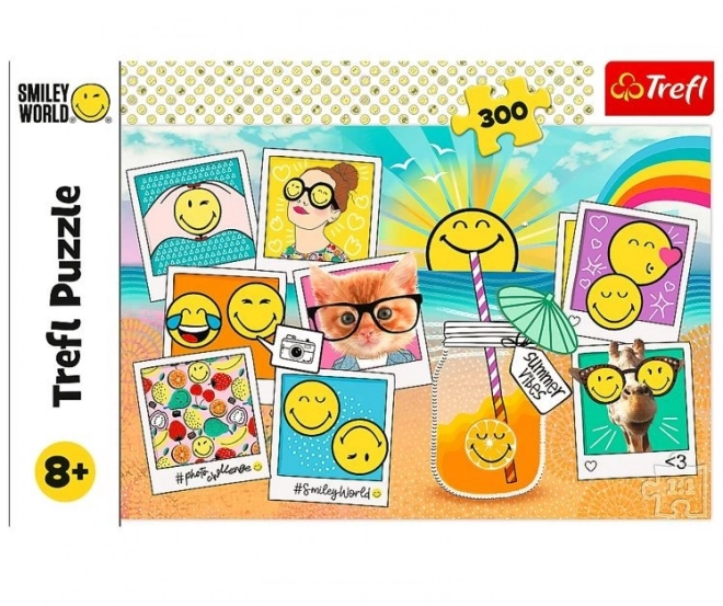 Puzzle 300 Teile - Smiley im Urlaub