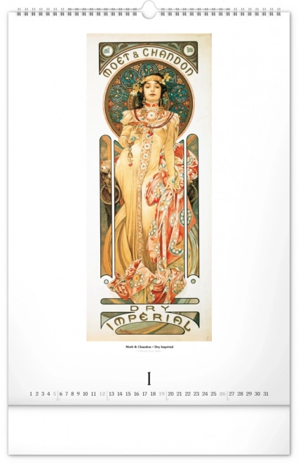 Wandkalender Alfons Mucha 2025