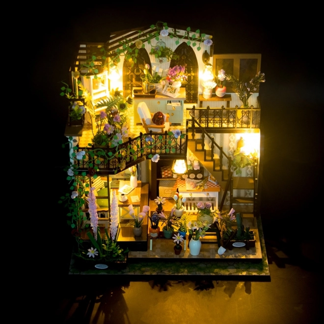 Miniaturhaus von Darcys Blumendomizil