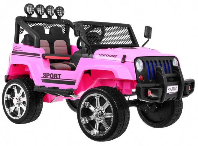 Offroad-Fahrzeug Raptor Drifter pink + Fernsteuerung + Antrieb 4x4 + Stauraum + Sanftanlauf + LED MP3