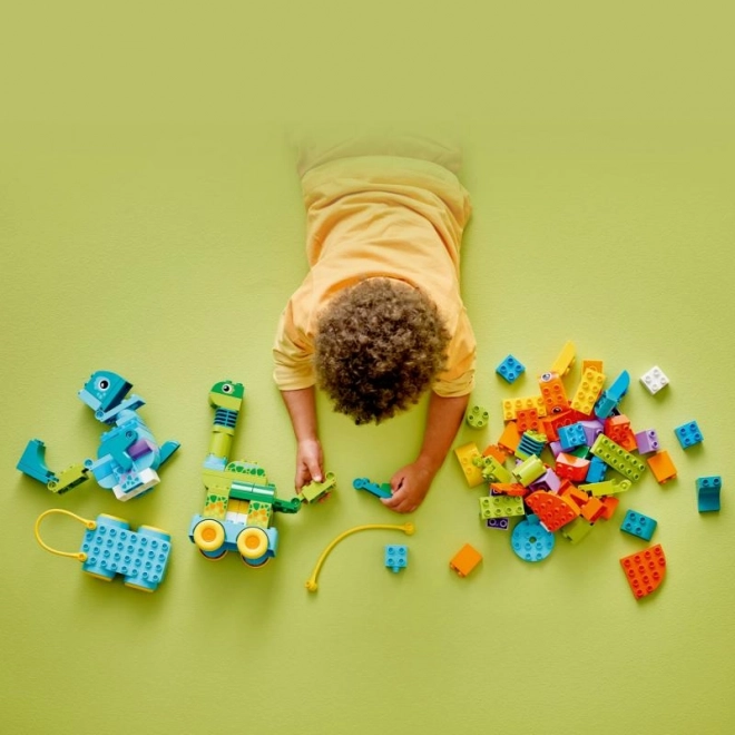 LEGO DUPLO 3 in 1 Baukasten: Dinosaurier auf Rädern