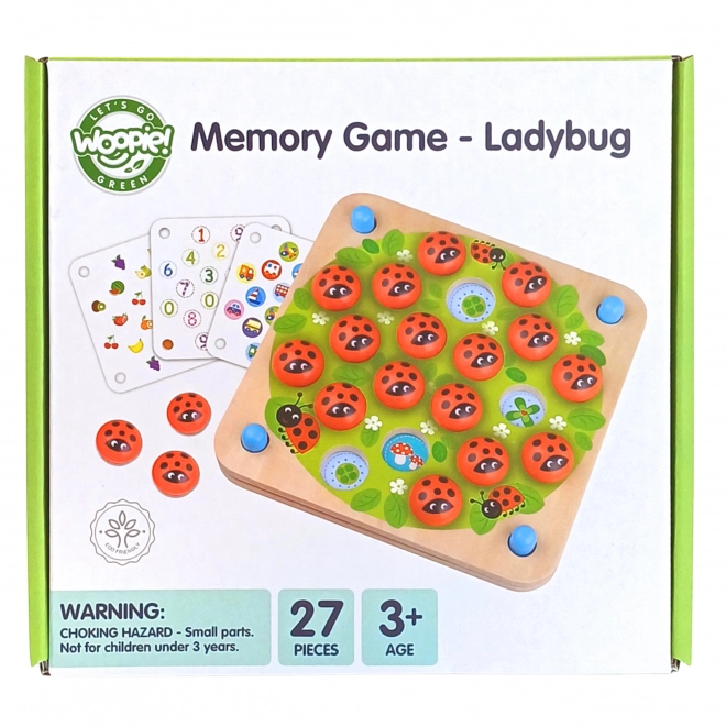 Woopie Green Holz Memory-Spiel Bilden Sie den erinnerungsspaß mit marienkäfer