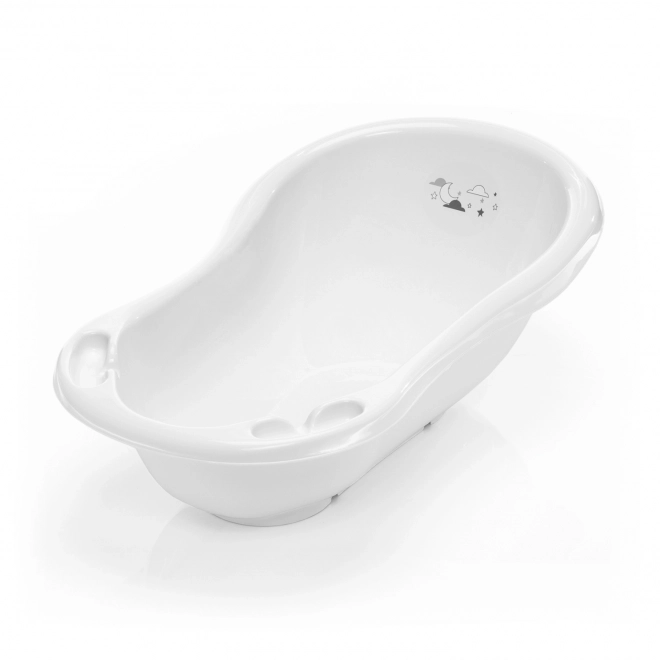 Babybadewanne 84cm mit Stöpsel, Weiß