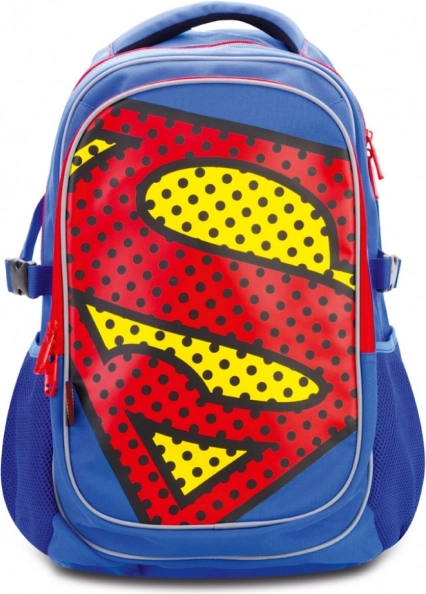 Schulrucksack Superman mit Poncho