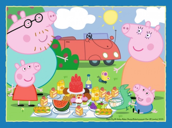 Ravensburger Puzzle Peppa Wutz: Lustige Tage 4-in-1 Set