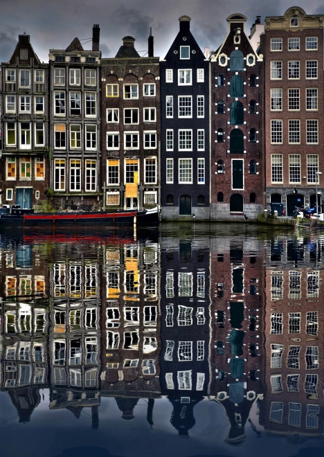 Puzzle Häuser in Amsterdam 1000 Teile