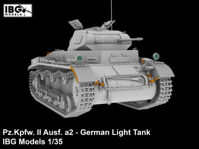 Plastikmodell Deutscher Leichter Panzer Pz.Kpfw II Ausf. a2 1/35