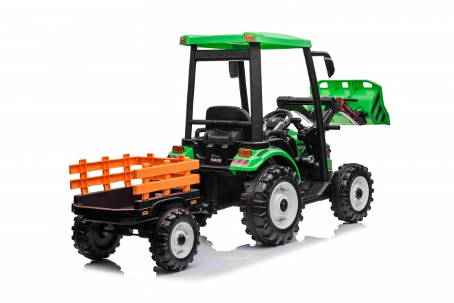 MEGA Traktor D68 mit Anhänger grün