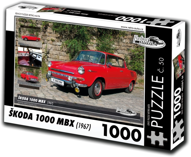 Puzzle Retro-Autos Škoda 1000 MBX (1967) – 1000 Teile