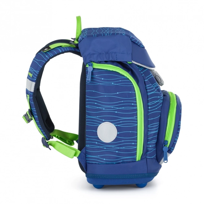 OXY Sherpy Blue Schulrucksack Set