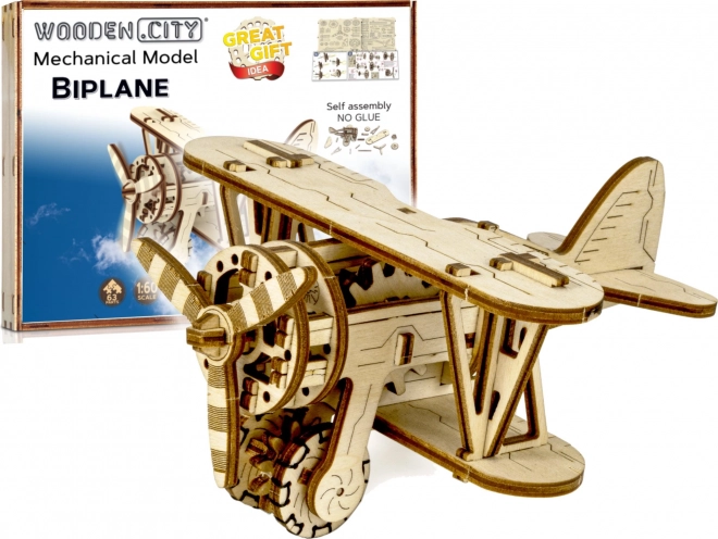 Holzpuzzle 3D-Doppeldecker