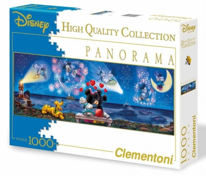 Clementoni Panoramapuzzle Mickey und Minnie 1000 Teile