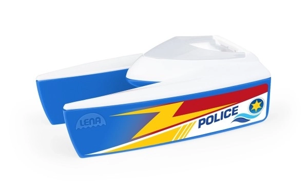 Polizei-Katamaran-Spielzeugboot