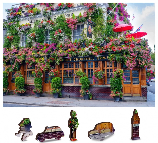 Holzpuzzle London Pub 2-in-1