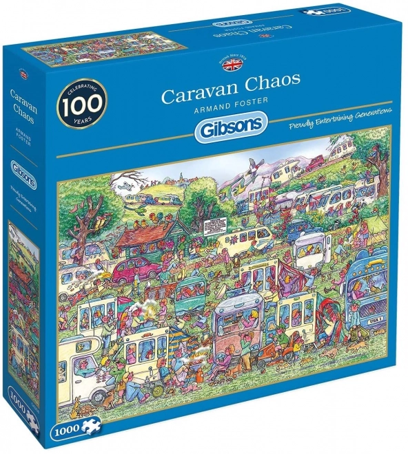 Puzzle Chaos der Wohnwagen 1000 Teile