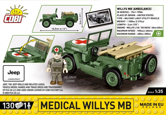 Medizinischer Willys MB Baustein Set