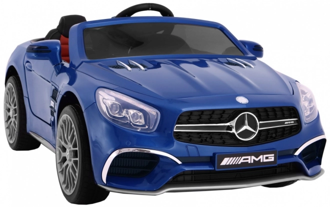Mercedes AMG SL65 für Kinder Blaue Farbe + Fernbedienung + Gepäckträger + Sitzverstellung + MP3 LED + Langsamer Start