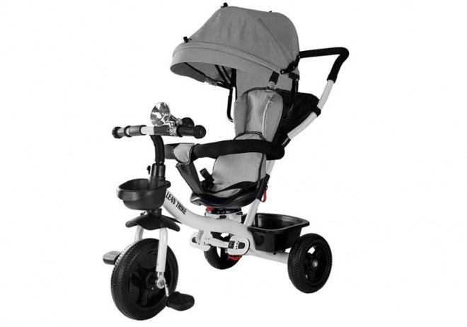 Grauer Dreirad-Kinderwagen