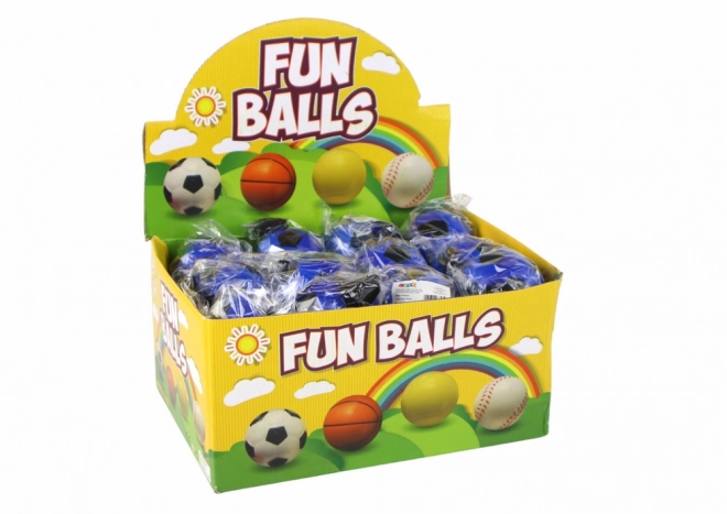 Fußball mit Jojo-Gummiband Blau