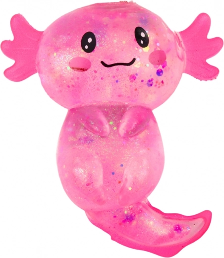 Süßes Axolotl-Design in glitzernden Farben