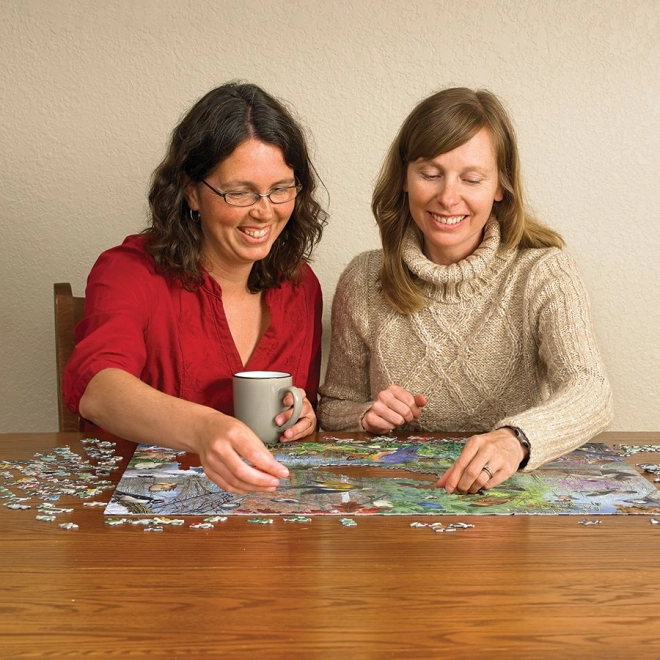 Entspanntes Puzzeln mit beiliegender Vorlage