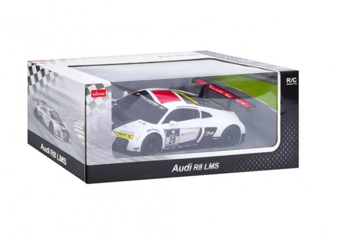 Ferngesteuertes Sportwagen Audi R8 LMS Weiß-Schwarz
