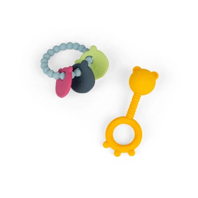 Bärchen Beißring & Rassel 2-in-1 Set