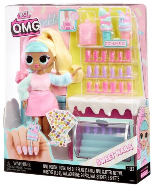 L.O.L. Surprise! OMG Nagelstudio mit Puppe Candylicious Sprinkles Shop