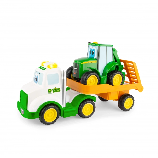 Traktor Johnny mit Anhänger für Kinder - John Deere