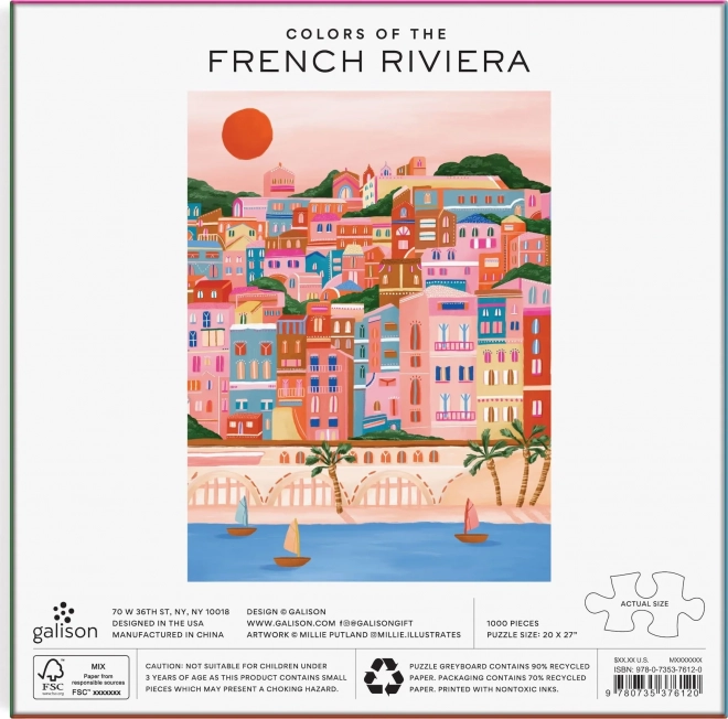 Farben der Französischen Riviera Puzzle 1000 Teile