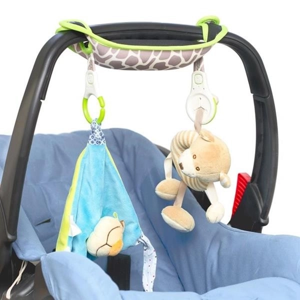 Griffüberzug für Babyschale - Grau/Grün