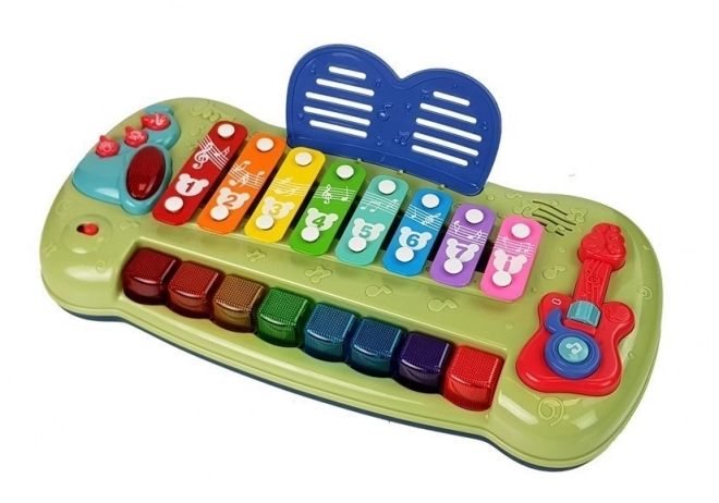 Pianino Xylophon für Babys Mit Beleuchteten Tasten Lernen und Musikspaß